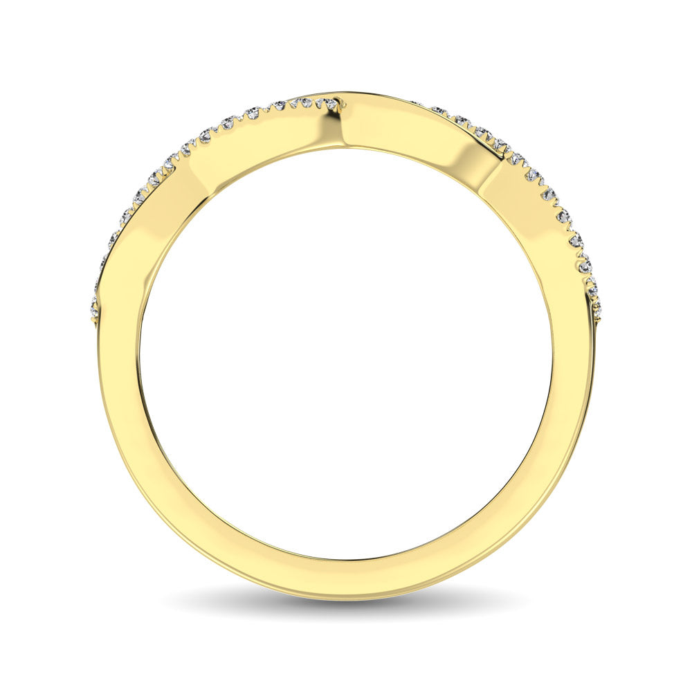10K Yellow Gold 1/10 Ct.tw Diamond Promise Ring