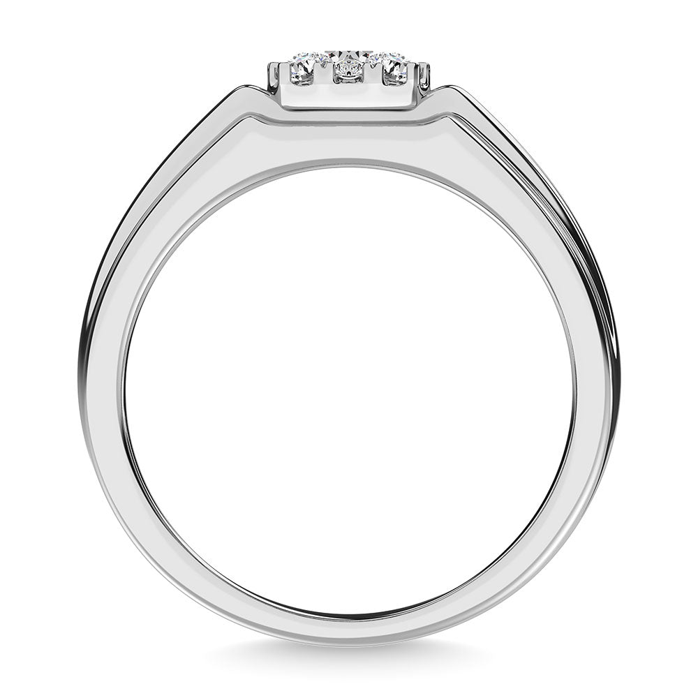 Diamond 1/2 Ct.Tw. Men�s Fashion Ring Ring in 14K White Gold