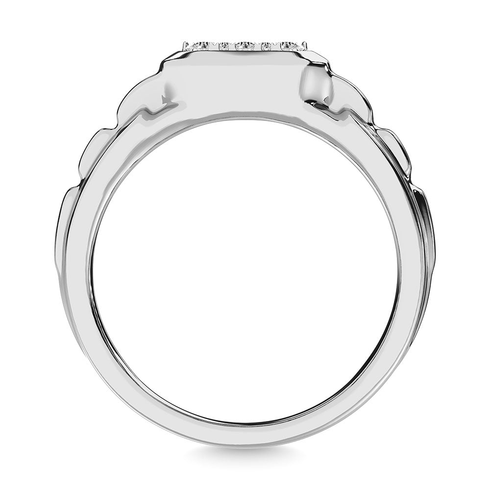 Diamond 1 Ct.Tw. Men�s Fashion Ring Ring in 14K White Gold