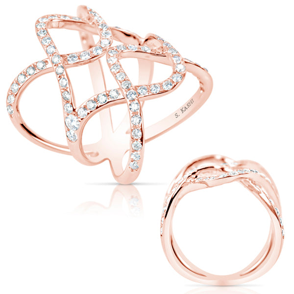 Rose Gold Diamond Fashion Ring
