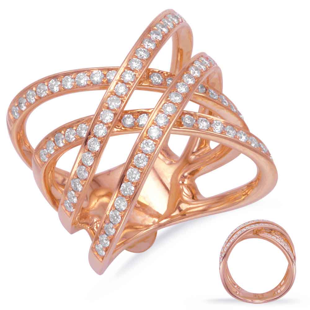 Rose Gold Diamond Fashion Ring