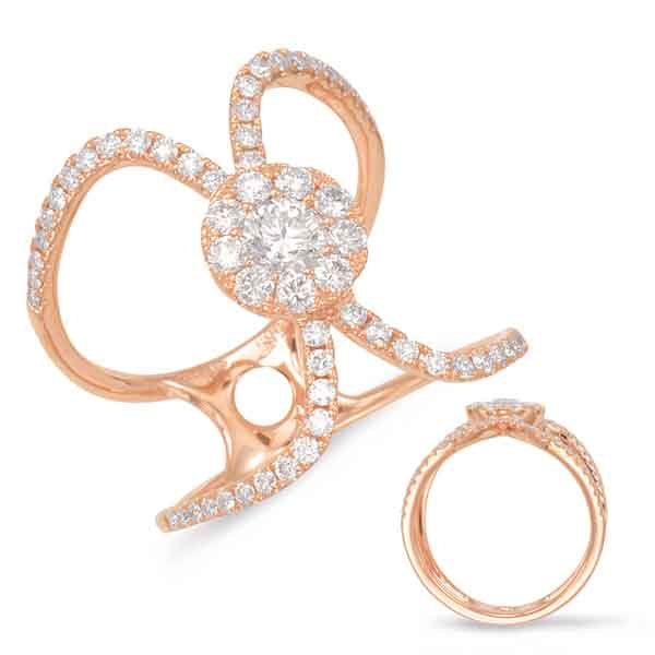 Rose Gold Diamond Fashion Ring