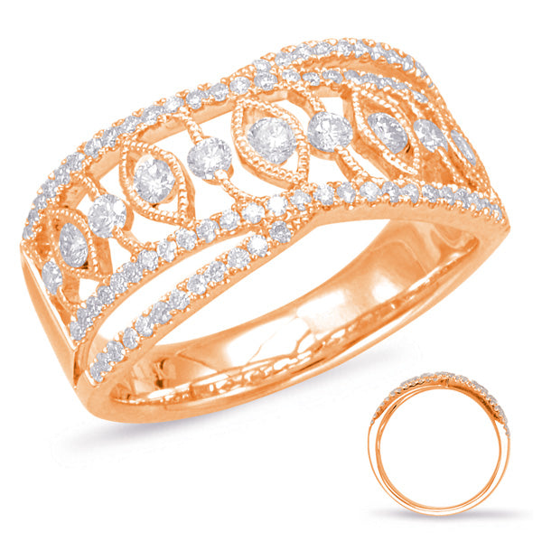 Rose Gold Diamond Fashion Ring