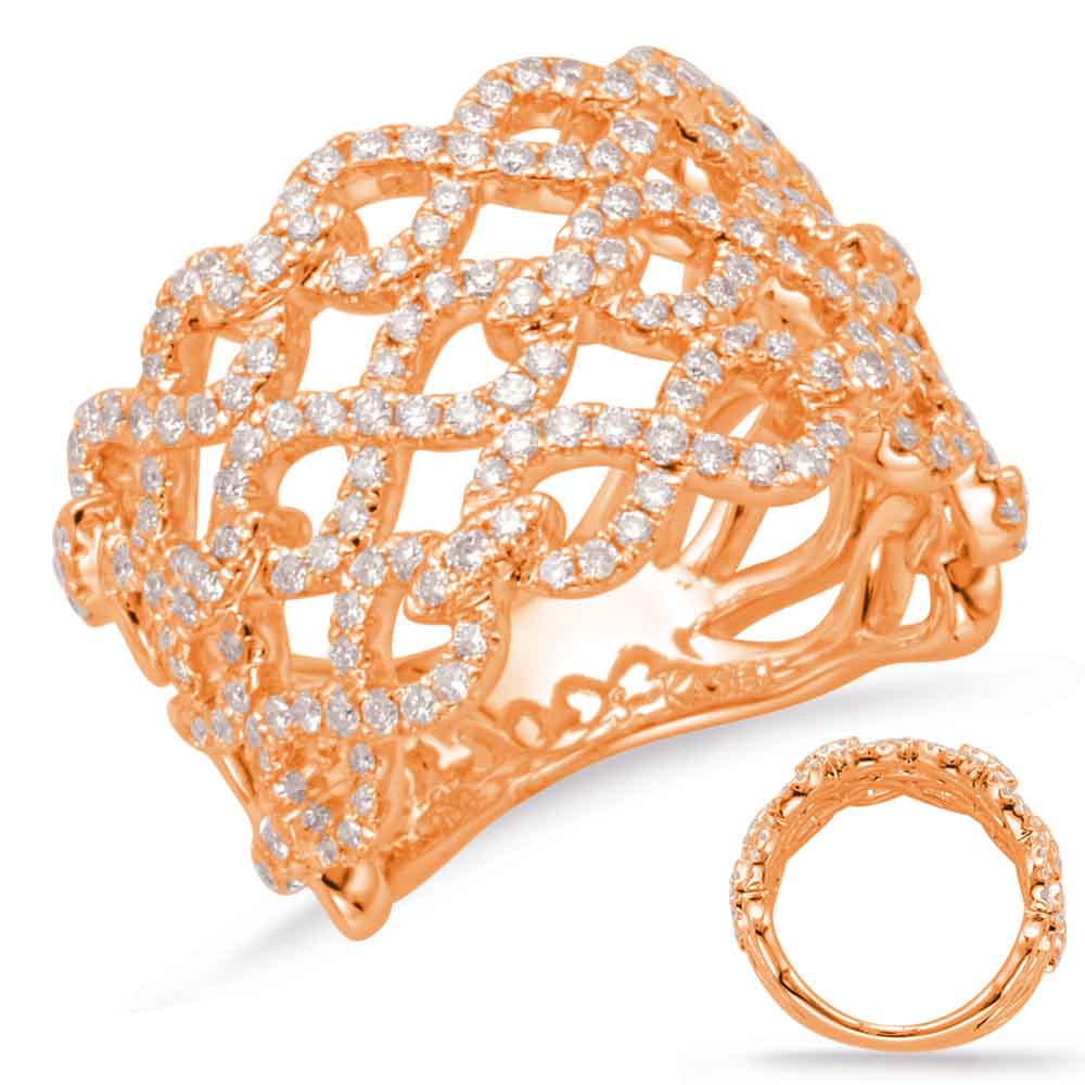 Rose Gold Diamond Fashion Ring