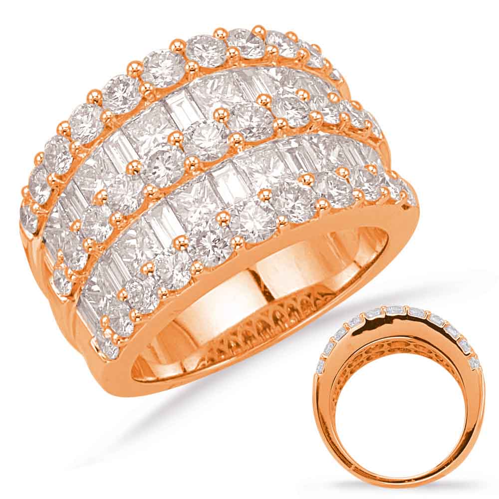 Rose Gold Diamond Fashion Ring
