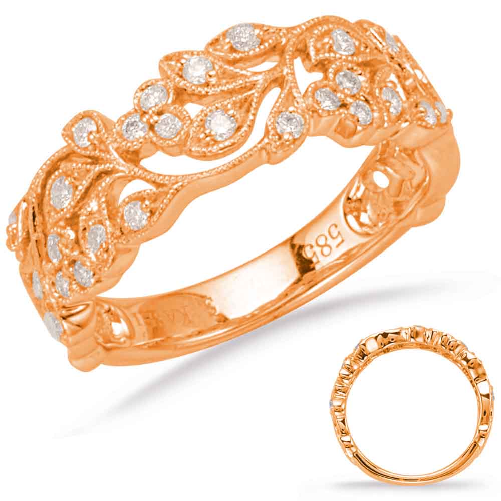 Rose Gold Diamond Fashion Ring