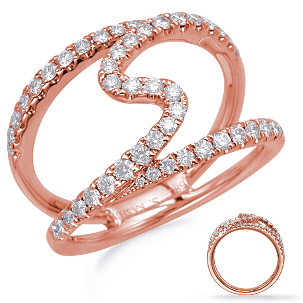 Rose Gold Diamond Fashion Ring