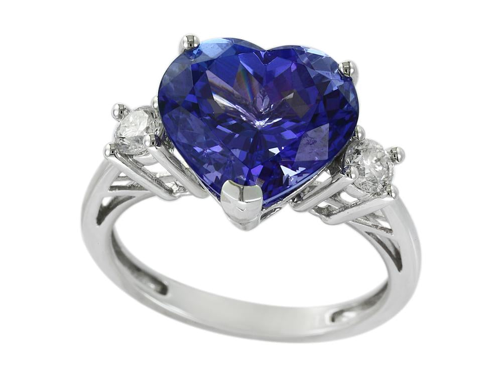 EFFY 14K WHITE GOLD TANZANITE RING