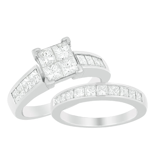 14KW 2.00CTW DIAMOND BRIDAL SET