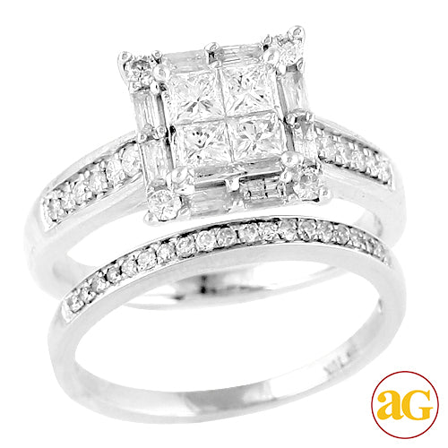 10KW 1.00CTW DIAMOND BRIDAL SET