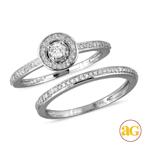 10KW 0.35CTW DIAMOND BRIDAL SET