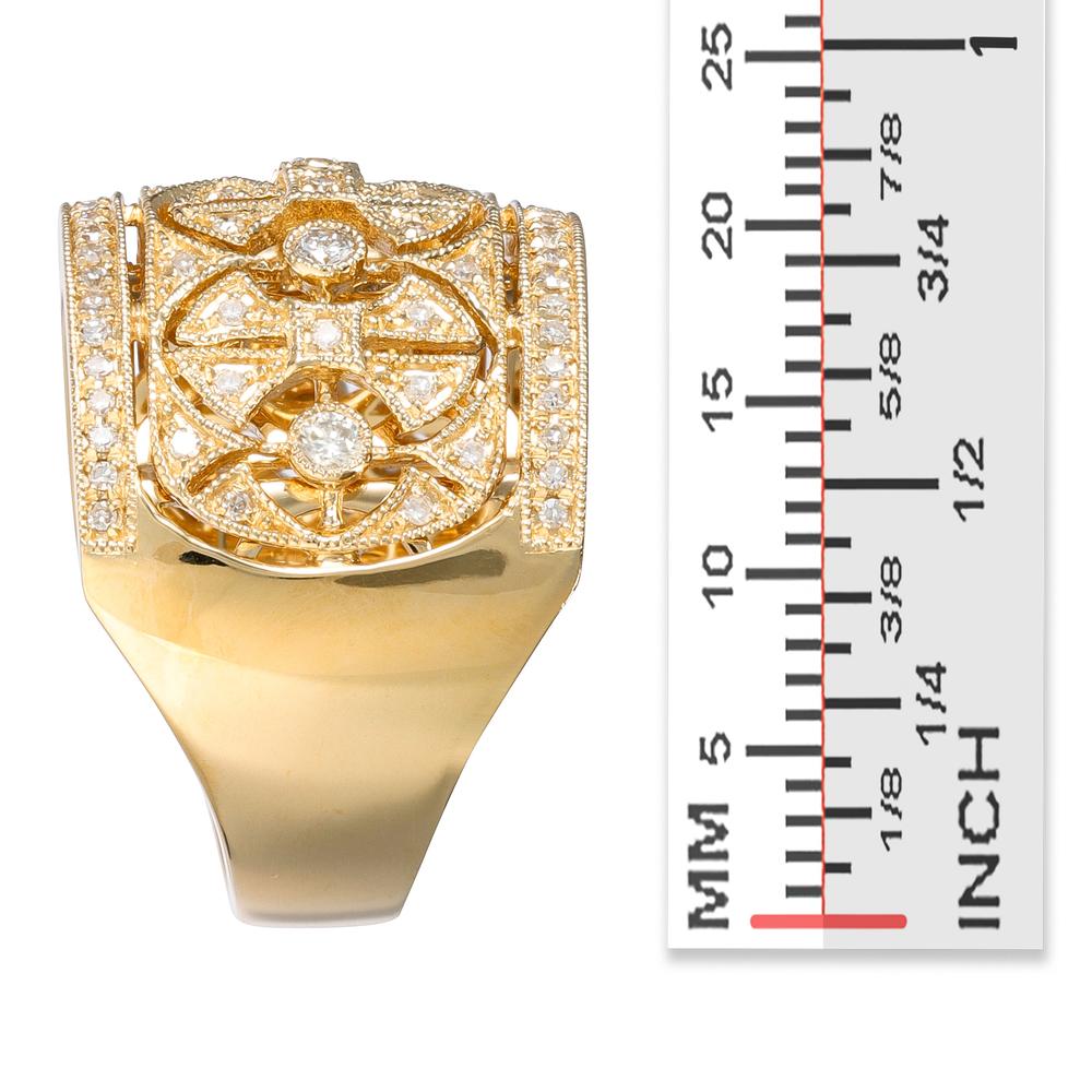 EFFY 14K YELLOW GOLD DIAMOND RING