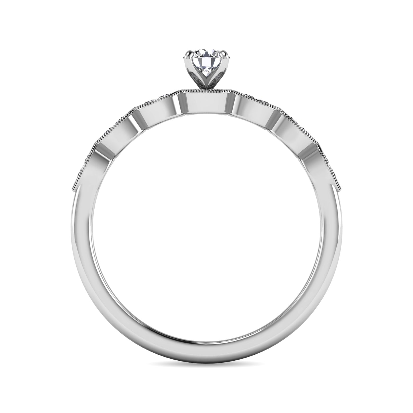 Diamond 1/3 ct tw Bridal Ring in 10K White Gold