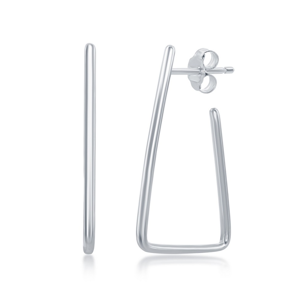 Sterling Silver Geometric Earrings