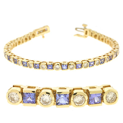 Tanzanite & Diamond Bracelet
