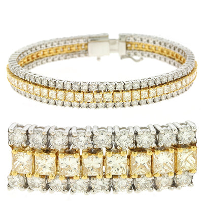 Yellow & White Gold Diamond Bracelet