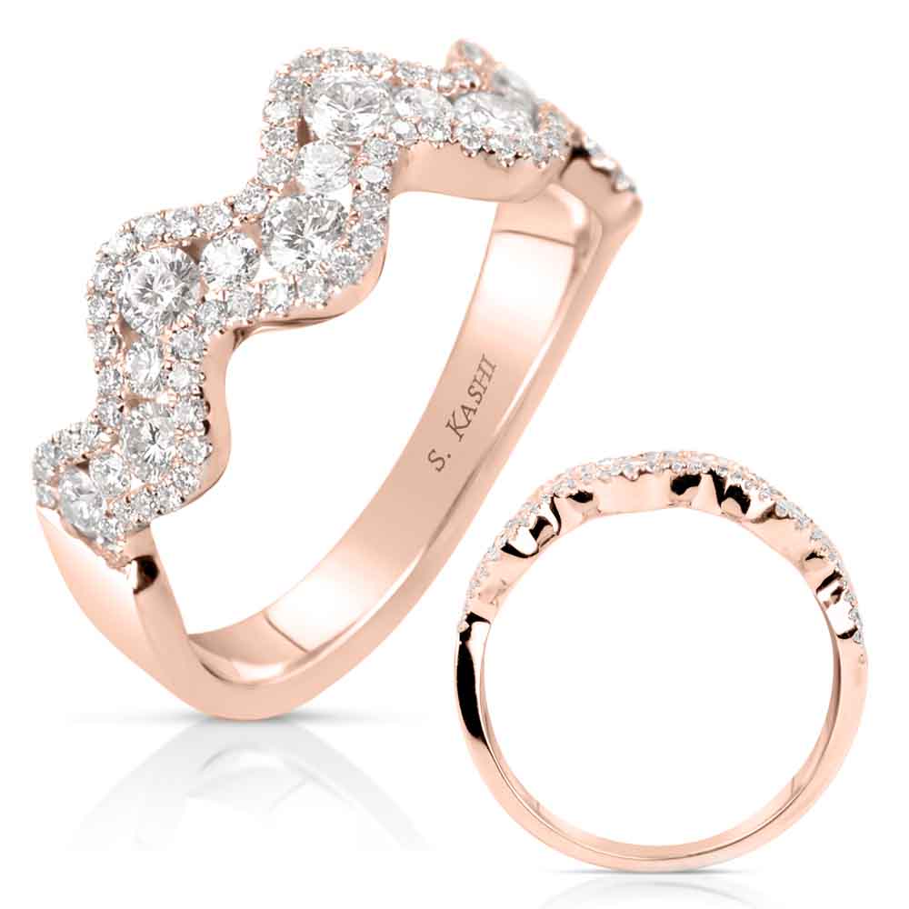 Rose Gold Diamond Fashion Ring