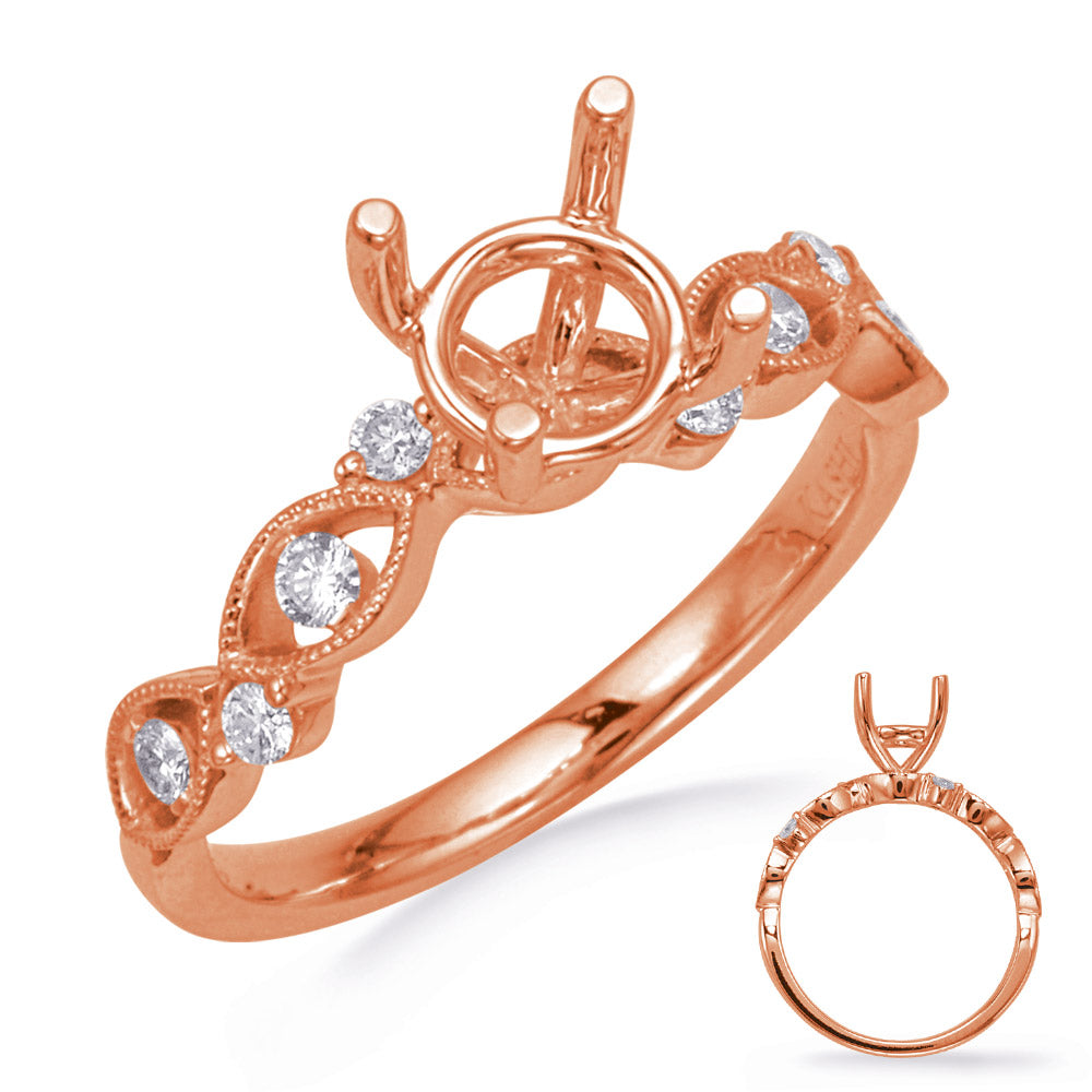 Rose Gold Diamond Engagement Ring