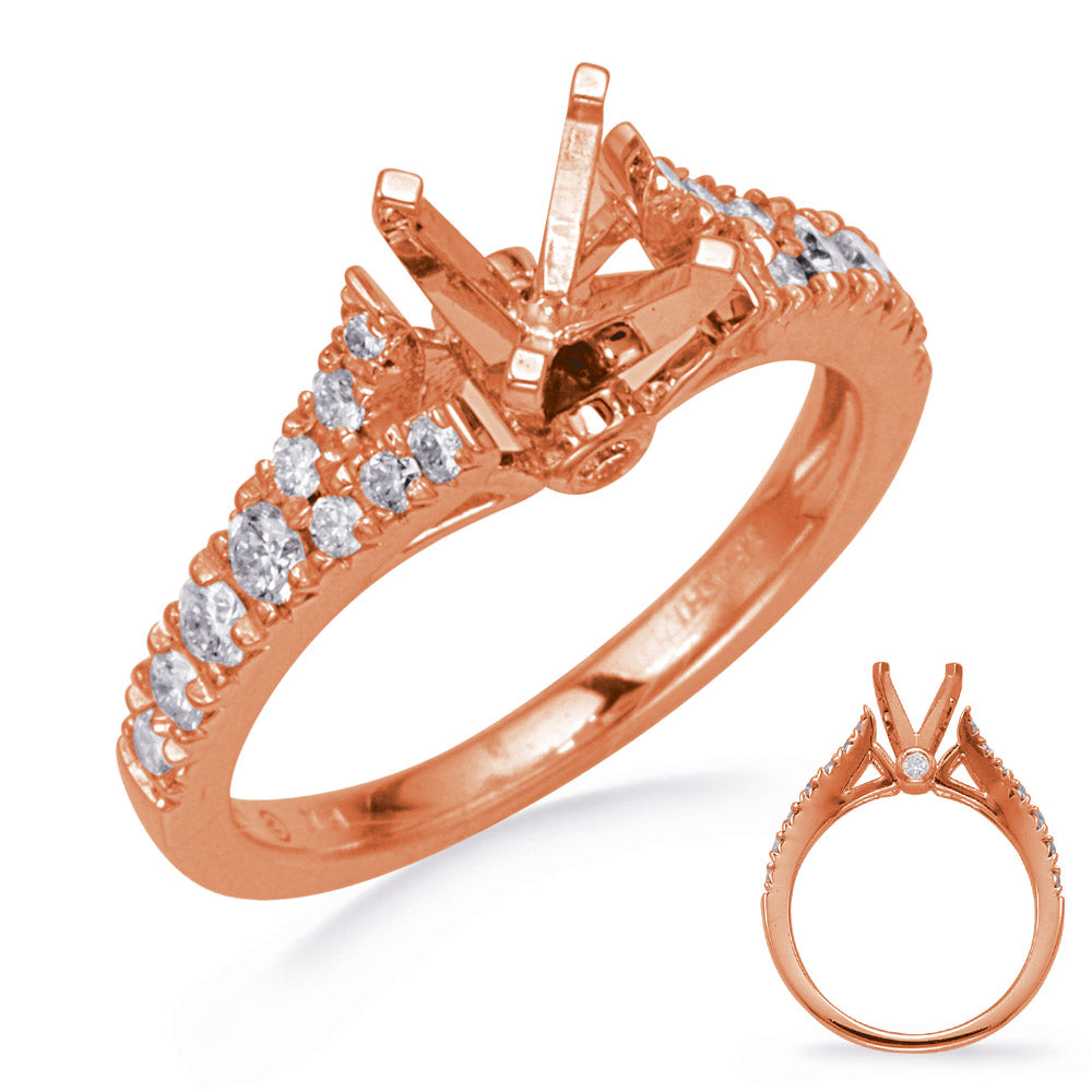 Rose Gold Diamond Engagement Ring