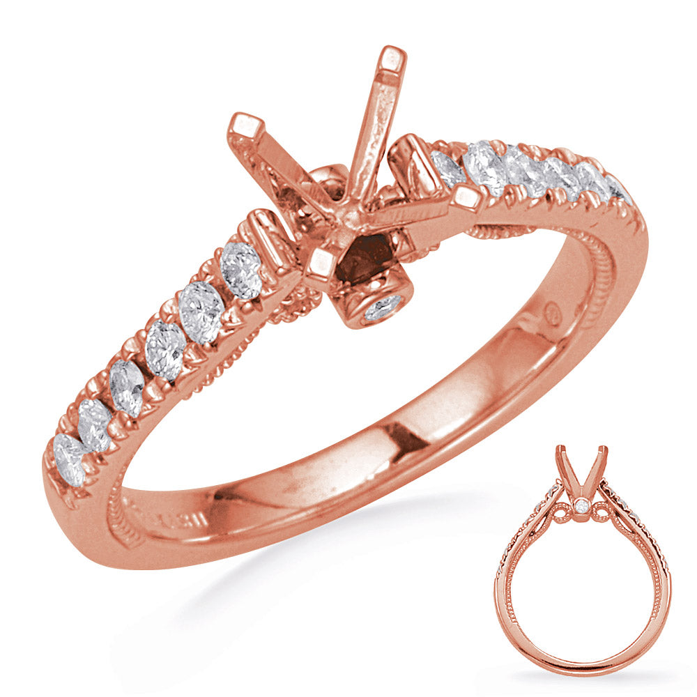 Rose Gold Diamond Engagemond Ring