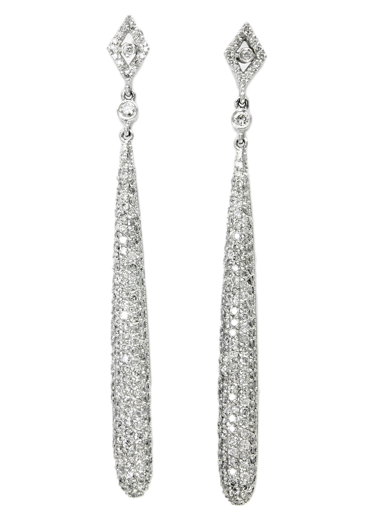 Effy 14K White Gold Diamond Earrings