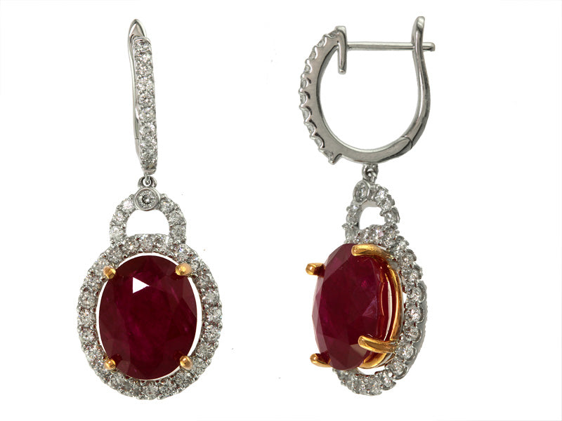 EFFY 18K TWO TONE GOLD EARRINGS