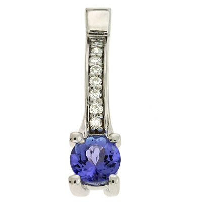 Tanzanite./diamond Pendant