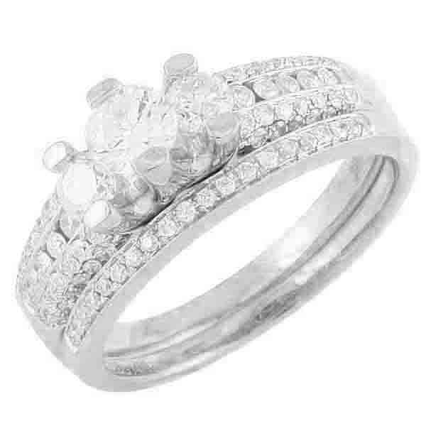 14K 1.00CTW FANCY BRIDAL SET