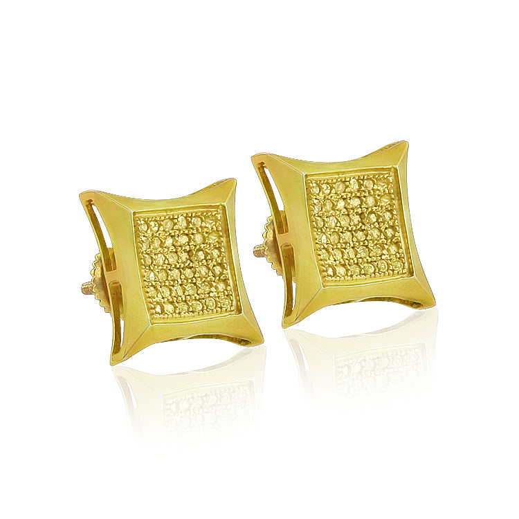 YS 1.00CTW YELLOW DIA KITE SHAPE ER