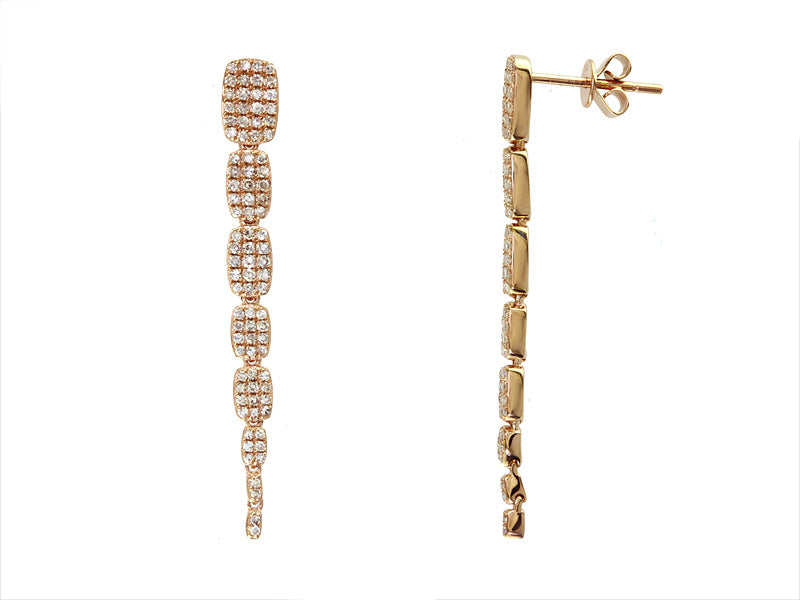 EFFY 14K WHITE GOLD DIAMOND EARRINGS