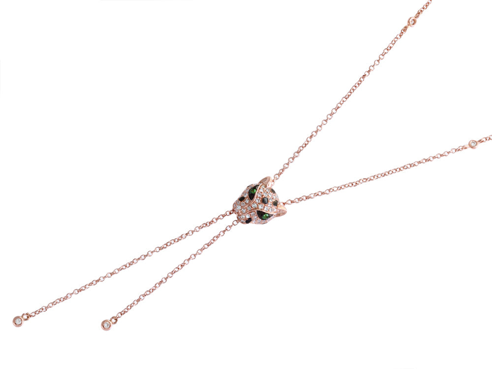 EFFY 14K YELLOW GOLD DIAMOND,TSAVORITE NECKLACE