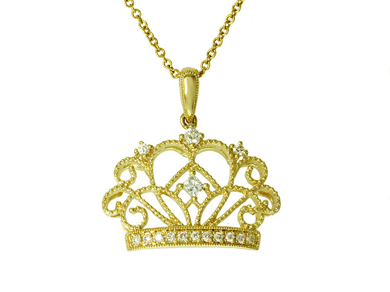 EFFY 14K YELLOW GOLD DIAMOND PENDANT