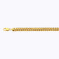 14K 7.5MM YELLOW GOLD HOLLOW MIAMI CUBAN 7" CHAIN BRACELET (AVAILABLE IN LENGTHS 7" - 30")