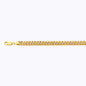 14K 7MM YELLOW GOLD HOLLOW MIAMI CUBAN 7.5" CHAIN BRACELET (AVAILABLE IN LENGTHS 7" - 30")