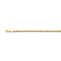 10K 3MM TWO TONE SOLID DC PRISM ROPE 8.5" CHAIN BRACELET (AVAILABLE IN LENGTHS 7" - 30")