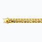14K 15MM YELLOW GOLD SOLID MIAMI CUBAN 7.5" CHAIN BRACELET (AVAILABLE IN LENGTHS 7" - 30")