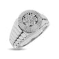 14K White Gold 1 Ct.Tw. Diamond Men�s Ring