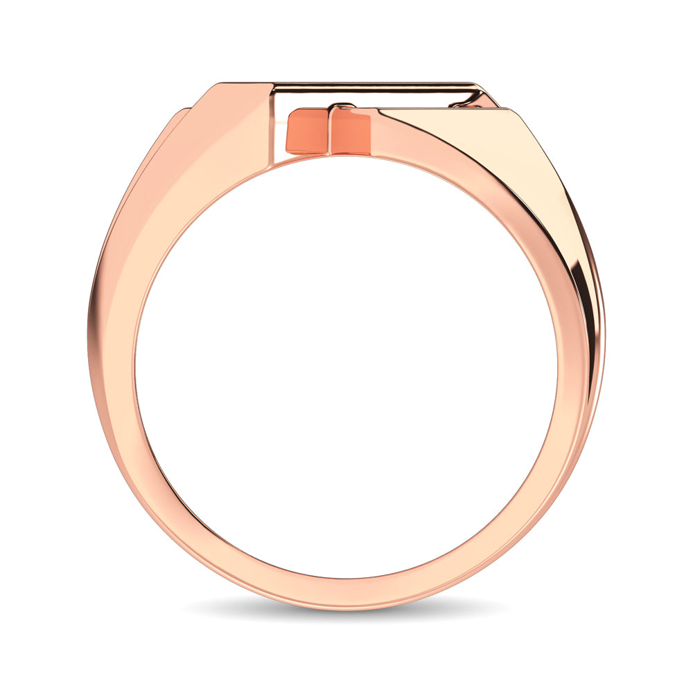 10K Rose Gold 1/4 Ct.Tw. Diamond Men�s Ring