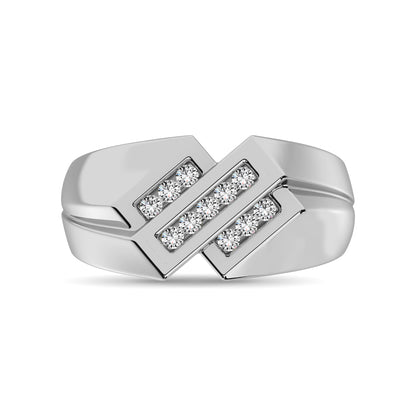10K White Gold 1/4 Ct.Tw. Diamond Men�s Ring