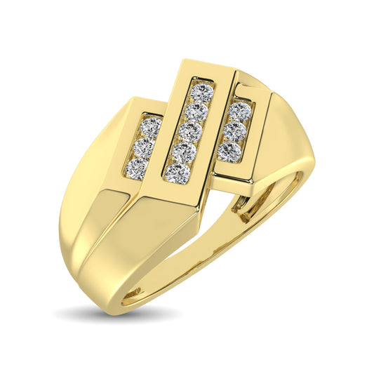10K Yellow Gold 1/4 Ct.Tw. Diamond Men�s Ring