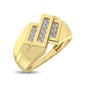 10K Yellow Gold 1/4 Ct.Tw. Diamond Men�s Ring