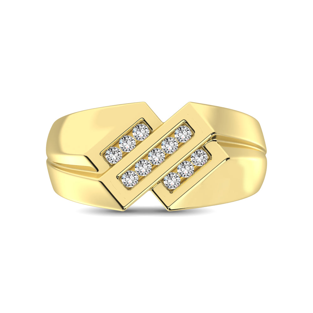 10K Yellow Gold 1/4 Ct.Tw. Diamond Men�s Ring