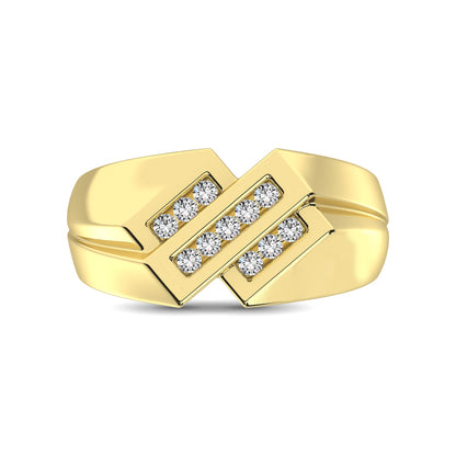 10K Yellow Gold 1/4 Ct.Tw. Diamond Men�s Ring