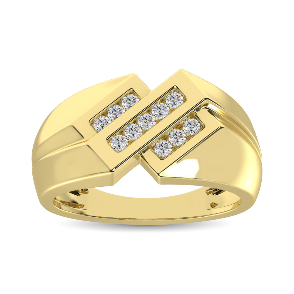 10K Yellow Gold 1/4 Ct.Tw. Diamond Men�s Ring