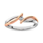 10K Two Tone Gold 1/10 Ct.Tw. Diamond Fashion Ring