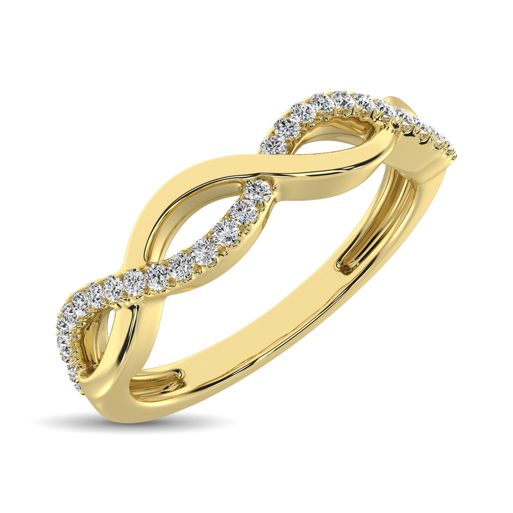 10K Yellow Gold 1/10 Ct.tw Diamond Promise Ring