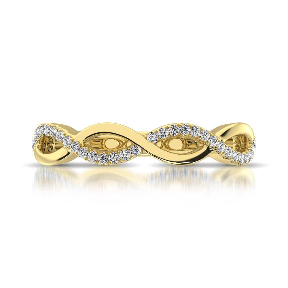 10K Yellow Gold 1/10 Ct.tw Diamond Promise Ring