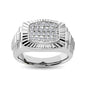 10K White Gold 1/2 Ct.Tw. Diamond Men�s Fashion Ring
