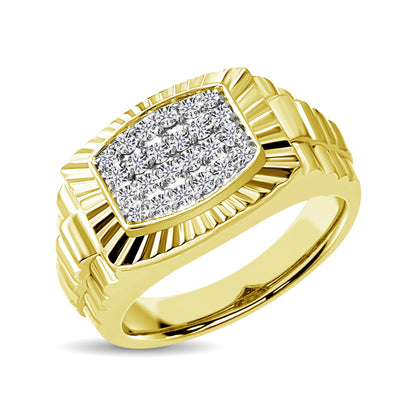 10K Yellow Gold 1/2 Ct.Tw. Diamond Men�s Fashion Ring