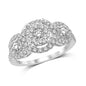 14K White Gold 1 1/3 Ct.Tw. Diamond Engagement Ring